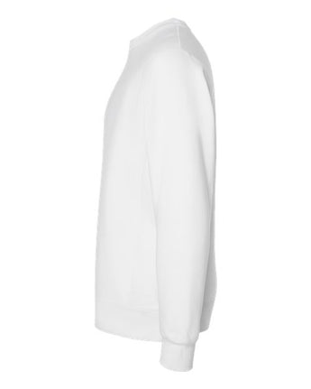 Pretreated Independent Trading Co. IND5000C Unisex Legend Premium Heavyweight Cross-Grain Crewneck Sweatshirt - White - Side