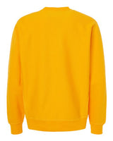 Pretreated Independent Trading Co. IND5000C Unisex Legend Premium Heavyweight Cross-Grain Crewneck Sweatshirt - Gold - Back