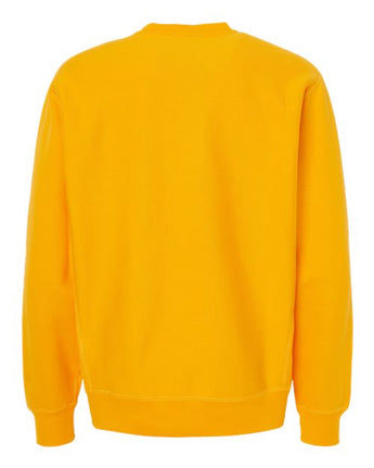Pretreated Independent Trading Co. IND5000C Unisex Legend Premium Heavyweight Cross-Grain Crewneck Sweatshirt - Gold - Back