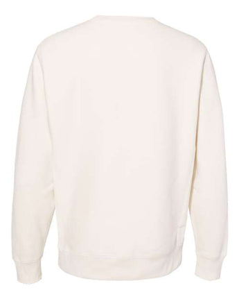 Pretreated Independent Trading Co. IND5000C Unisex Legend Premium Heavyweight Cross-Grain Crewneck Sweatshirt - Bone - Back