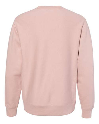 Pretreated Independent Trading Co. IND5000C Unisex Legend Premium Heavyweight Cross-Grain Crewneck Sweatshirt - Dusty Pink - Back