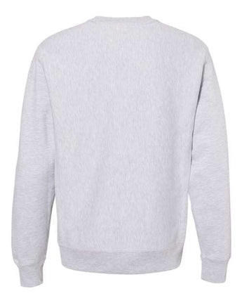 Pretreated Independent Trading Co. IND5000C Unisex Legend Premium Heavyweight Cross-Grain Crewneck Sweatshirt - Grey Heather - Back