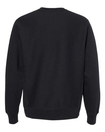 Pretreated Independent Trading Co. IND5000C Unisex Legend Premium Heavyweight Cross-Grain Crewneck Sweatshirt - Black - Back