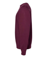 Pretreated Independent Trading Co. IND5000C Unisex Legend Premium Heavyweight Cross-Grain Crewneck Sweatshirt - Maroon - Side