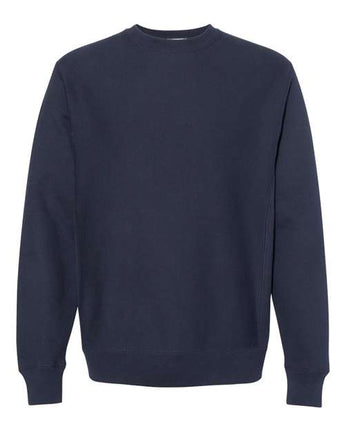 Pretreated Independent Trading Co. IND5000C Unisex Legend Premium Heavyweight Cross-Grain Crewneck Sweatshirt - Classic Navy