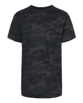 Pretreated LAT 6101 Youth Fine Jersey Tee - Storm Camo