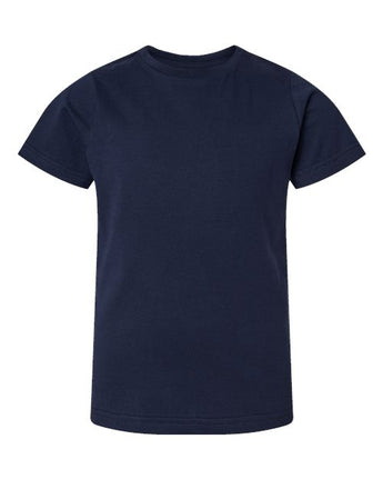 Pretreated LAT 6101 Youth Fine Jersey Tee - Navy
