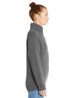 Pretreated Lane Seven LS14014 Premium Quarter Zip - Smoke - Side
