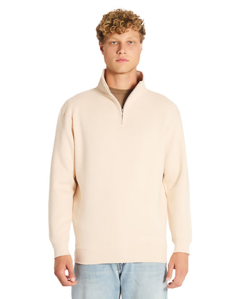 Pretreated Lane Seven LS14014 Premium Quarter Zip - Sandshell