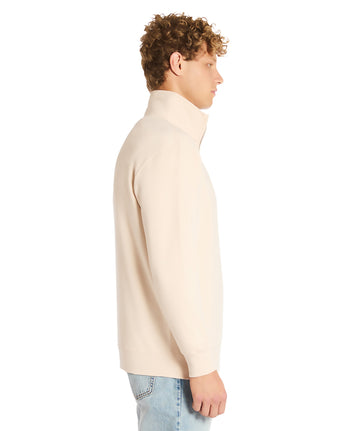 Pretreated Lane Seven LS14014 Premium Quarter Zip - Sandshell - Side
