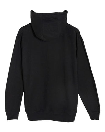 Pretreated Lane Seven LS19001 Unisex Heavyweight Hoodie Sweatshirt - Black - Back