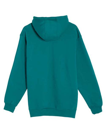 Pretreated Lane Seven LS19001 Unisex Heavyweight Hoodie Sweatshirt - Teal - Back