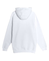 Pretreated Lane Seven LS19001 Unisex Heavyweight Hoodie Sweatshirt - White - Back