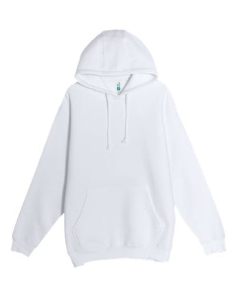 Pretreated Lane Seven LS19001 Unisex Heavyweight Hoodie Sweatshirt - White