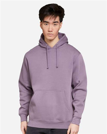 Pretreated Lane Seven LS19001 Unisex Heavyweight Hoodie Sweatshirt - Lavender - On Model