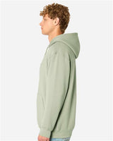 Pretreated Lane Seven LS19001 Unisex Heavyweight Hoodie Sweatshirt - Matcha - On Model - Side