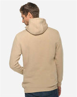 Pretreated Lane Seven LS19001 Unisex Heavyweight Hoodie Sweatshirt - Mushroom - On Model - Back