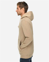 Pretreated Lane Seven LS19001 Unisex Heavyweight Hoodie Sweatshirt - Mushroom - On Model - Side