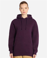Pretreated Lane Seven LS19001 Unisex Heavyweight Hoodie Sweatshirt - Plum - On Model