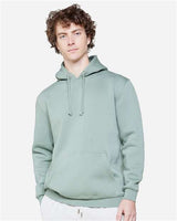 Pretreated Lane Seven LS19001 Unisex Heavyweight Hoodie Sweatshirt - Sage - On Model