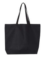 Pretreated OAD OAD108 Jumbo Tote - Black - Back