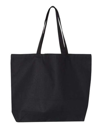 Pretreated OAD OAD108 Jumbo Tote - Black - Back