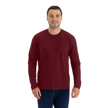 Pretreated Next Level 3601 Unisex Cotton Long Sleeve T-Shirt - Maroon