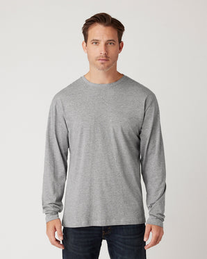 Pretreated Cotton Heritage MC1144 Long Sleeve - Athletic Heather