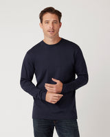 Pretreated Cotton Heritage MC1144 Long Sleeve - Navy Blazer