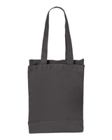 Pretreated Q-Tees Q1000 12L Gussetted Shopping Bag - Charcoal