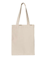 Pretreated Q-Tees Q1000 12L Gussetted Shopping Bag - Natural - Back