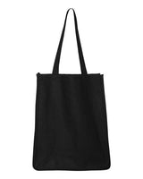 Pretreated Q-Tees Q125400 27L Jumbo Shopping Bag - Black