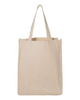 Pretreated Q-Tees Q125400 27L Jumbo Shopping Bag - Natural