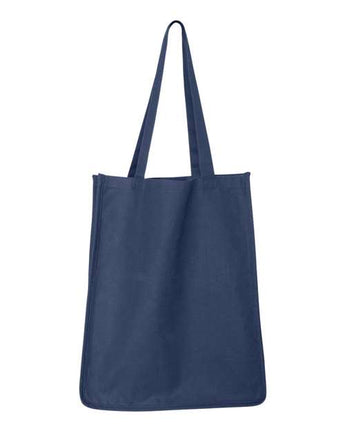 Pretreated Q-Tees Q125400 27L Jumbo Shopping Bag - Navy - Back