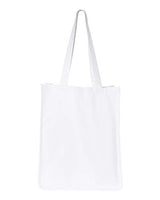Pretreated Q-Tees Q125400 27L Jumbo Shopping Bag - White - Back