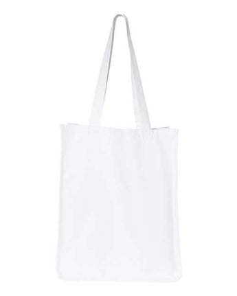 Pretreated Q-Tees Q125400 27L Jumbo Shopping Bag - White - Back