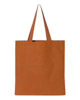 Pretreated Q-Tees Q800 Promotional Tote - Texas Orange - Flat Back