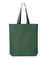 Pretreated Q-Tees QTBG 12L Economical Tote Bag - Forest - Flat Back