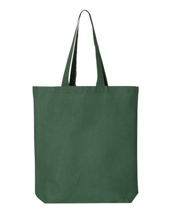 Pretreated Q-Tees QTBG 12L Economical Tote Bag - Forest - Flat Back
