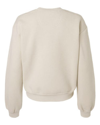 Pretreated American Apparel RF494 Women's ReFlex Fleece Crewneck Sweatshirt - Bone - Back