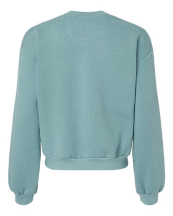 Pretreated American Apparel RF494 Women's ReFlex Fleece Crewneck Sweatshirt - Arctic - Back