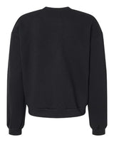 Pretreated American Apparel RF494 Women's ReFlex Fleece Crewneck Sweatshirt - Black - Back