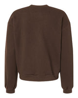 Pretreated American Apparel RF494 Women's ReFlex Fleece Crewneck Sweatshirt - Brown - Back