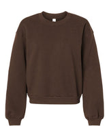Pretreated American Apparel RF494 Women's ReFlex Fleece Crewneck Sweatshirt - Brown