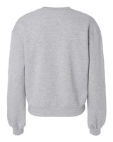 Pretreated American Apparel RF494 Women's ReFlex Fleece Crewneck Sweatshirt - Heather Grey - Back