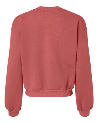 Pretreated American Apparel RF494 Women's ReFlex Fleece Crewneck Sweatshirt - Canyon - Back