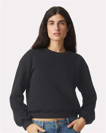 Pretreated American Apparel RF494 Women's ReFlex Fleece Crewneck Sweatshirt - Lifestyle