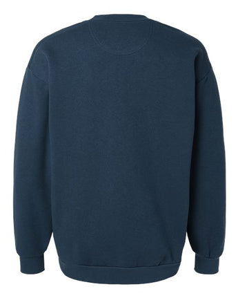 Pretreated American Apparel RF496 Unisex ReFlex Fleece Crewneck Sweatshirt - Sea Blue - Back