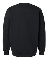 Pretreated American Apparel RF496 Unisex ReFlex Fleece Crewneck Sweatshirt - Black - Back