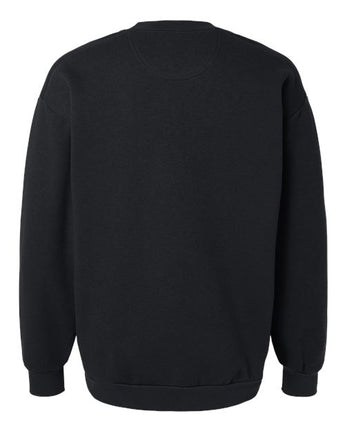 Pretreated American Apparel RF496 Unisex ReFlex Fleece Crewneck Sweatshirt - Black - Back